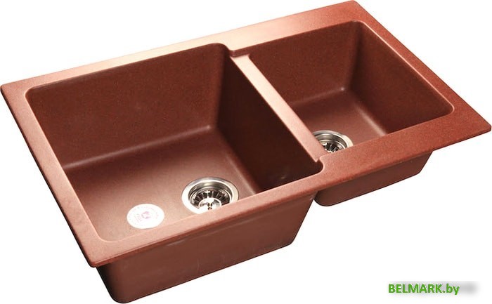Кухонная мойка GranFest GF-P780K (красный марс) - фото