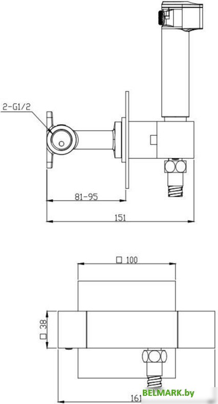 Гигиенический душ Raglo R24.56.06 - фото2