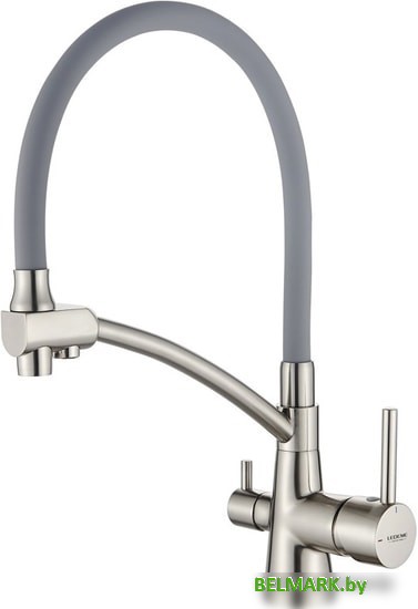 Смеситель Ledeme L4855A-9 (сатин/серый) - фото