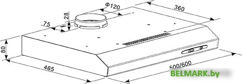 Кухонная вытяжка Oasis PO-50S (A) - фото2