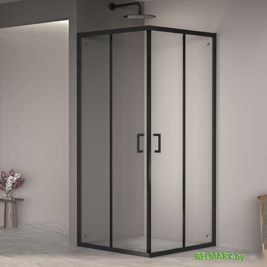Душевой уголок RGW PA-030B 3508103088-14 80x80 (черный/прозрачное стекло) - фото