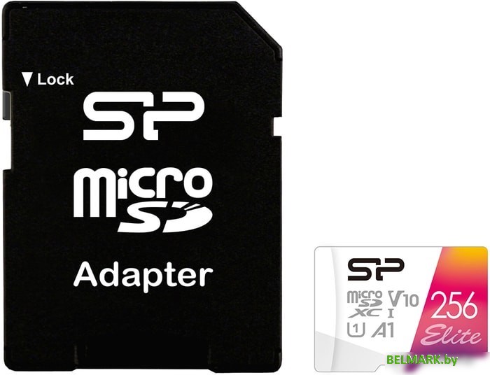 Карта памяти Silicon-Power Elite A1 microSDXC SP256GBSTXBV1V20SP 256GB - фото