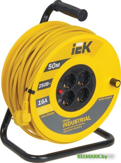 Удлинитель IEK УК50 WKP15-16-04-50 (50 м, желтый) - фото