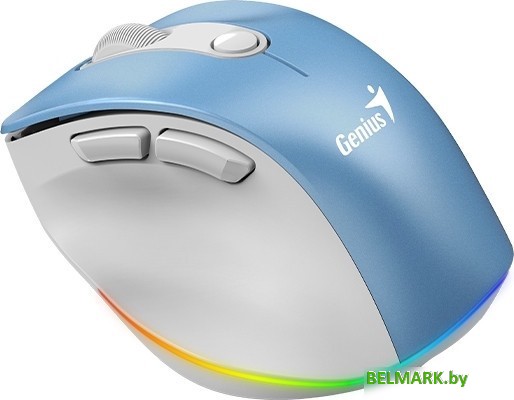 Мышь Genius Ergo 9000S Pro (голубой) - фото2