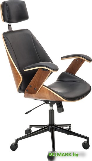 Кресло Halmar Ignazio (орех/черный) - фото