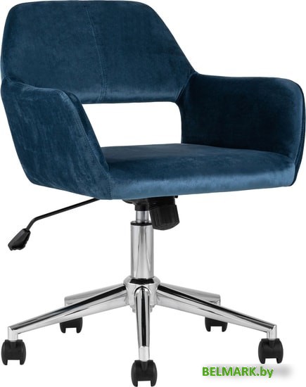 Кресло Stool Group Ross велюр (синий) - фото