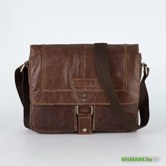 Сумка через плечо Poshete 253-1311-1-DBW (коричневый) - фото