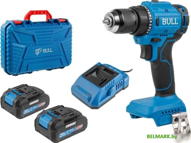 Дрель-шуруповерт Bull SR 1803 1329602 (с 2-мя АКБ, кейс) - фото