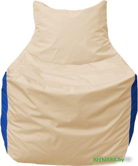 Кресло-мешок Flagman Фокс Ф2.1-139 (слоновая кость/синий) - фото2