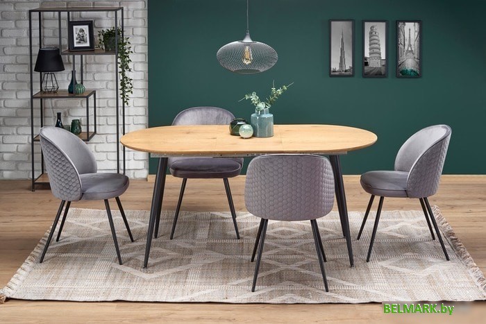 Кухонный стол Halmar Colorado (дуб золотой/черный) - фото