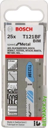 Набор пильных полотен Bosch T121BF 2608636703 (25 шт) - фото