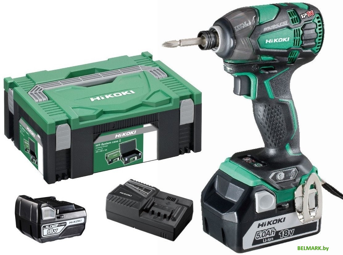 Винтоверт Hikoki WH18DBDL2 WPZ (с 2-мя АКБ, кейс) - фото