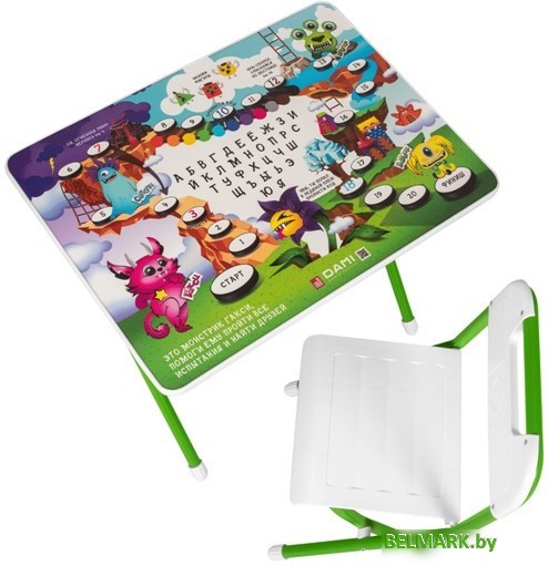 Складной стол Дэми Монстры (зеленый) - фото2