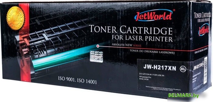 Картридж JetWorld JW-H217XN (аналог HP CF217X) - фото