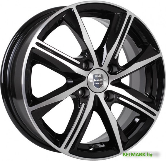 K&K Арнар 15x6" 4x100мм DIA 60.1мм ET 40мм Алмаз черный - фото