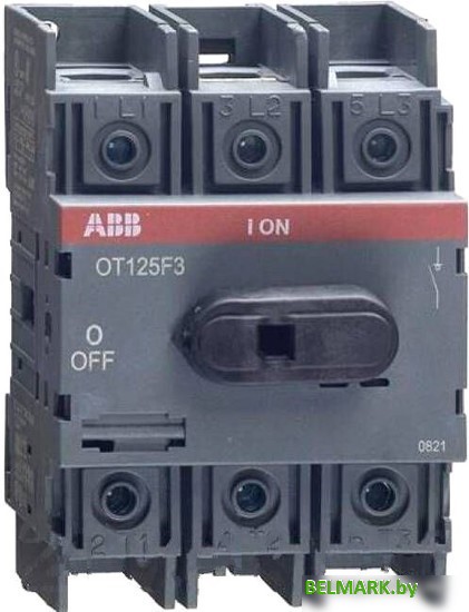 Выключатель нагрузки ABB OT125F3 125А 3P 4M 1SCA105033R1001 - фото
