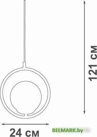 Подвесная люстра Vitaluce V2946-1/1S - фото2