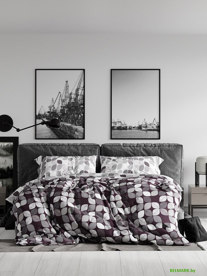 Постельное белье Реноме Семейный Жемчужная коллекция. Игра цвета 70040-1 (бязь) - фото