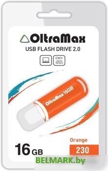 USB Flash Oltramax 230 16GB (оранжевый) [OM-16GB-230-Orange] - фото
