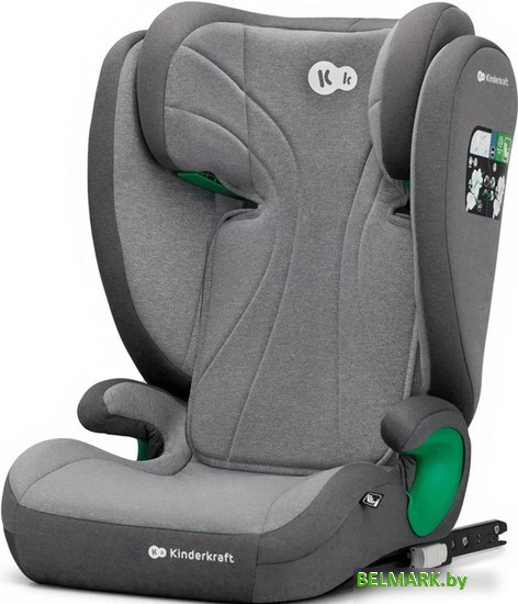 Детское автокресло KinderKraft Junior Fix I-size (светло-серый) - фото