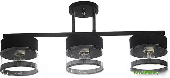 Люстра средней высоты Aitin Pro НПБ 02-3x40-101 N5395/3 (черный/хром) - фото