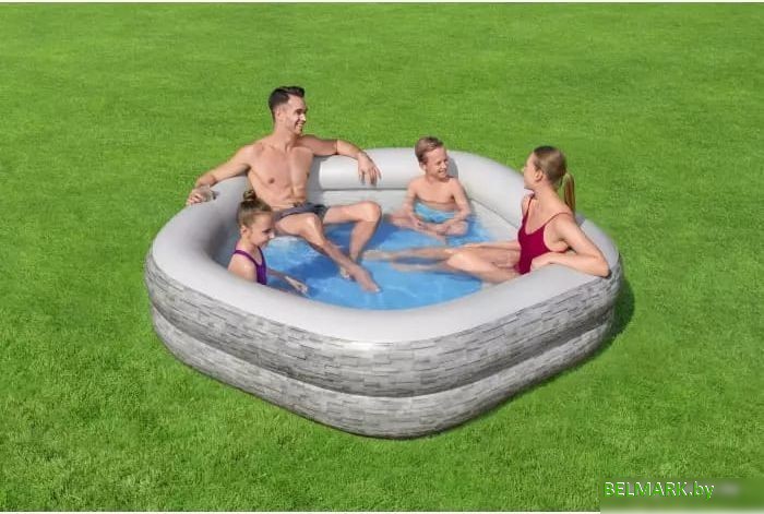 Надувной бассейн Bestway Splash Paradise 54423 (213х206х53) - фото2