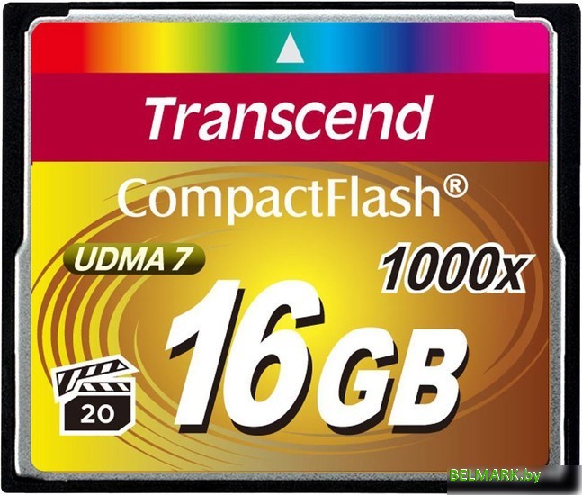 Карта памяти Transcend 1000x CompactFlash Ultimate 16GB (TS16GCF1000) - фото