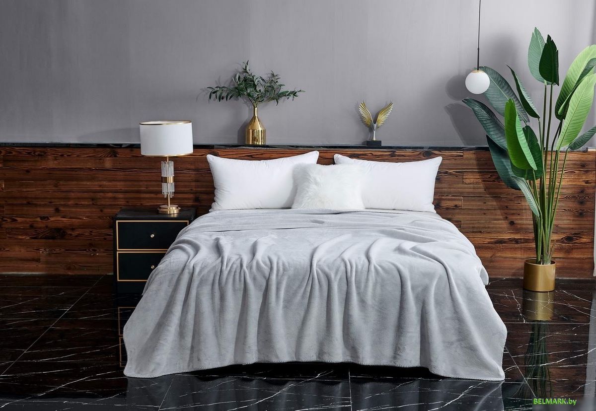 Покрывало Sofi De MarkO София 220x240 Пл-Сс018-220x240 (светло-серый 1) - фото