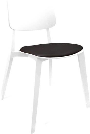 Стул Sheffilton SHT-S110-CN1 (белый/черный) - фото