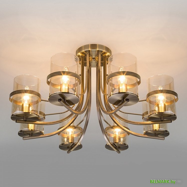 Люстра средней высоты Евросвет Coppa 60085/8 античная бронза - фото2