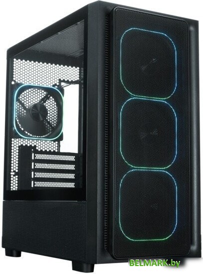 Корпус XASTRA A411M 4ARGB-FG (черный) - фото