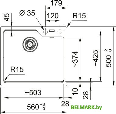 Кухонная мойка Franke Urban UBG 610-50 114.0687.260 (кофе) - фото2