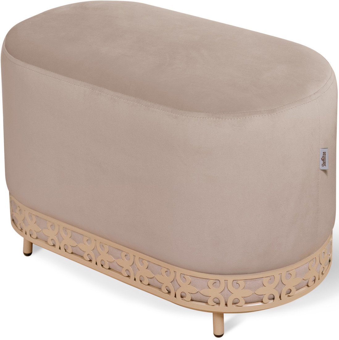 Пуфик Sheffilton SHT-B21-1 (латте/кофейный) - фото