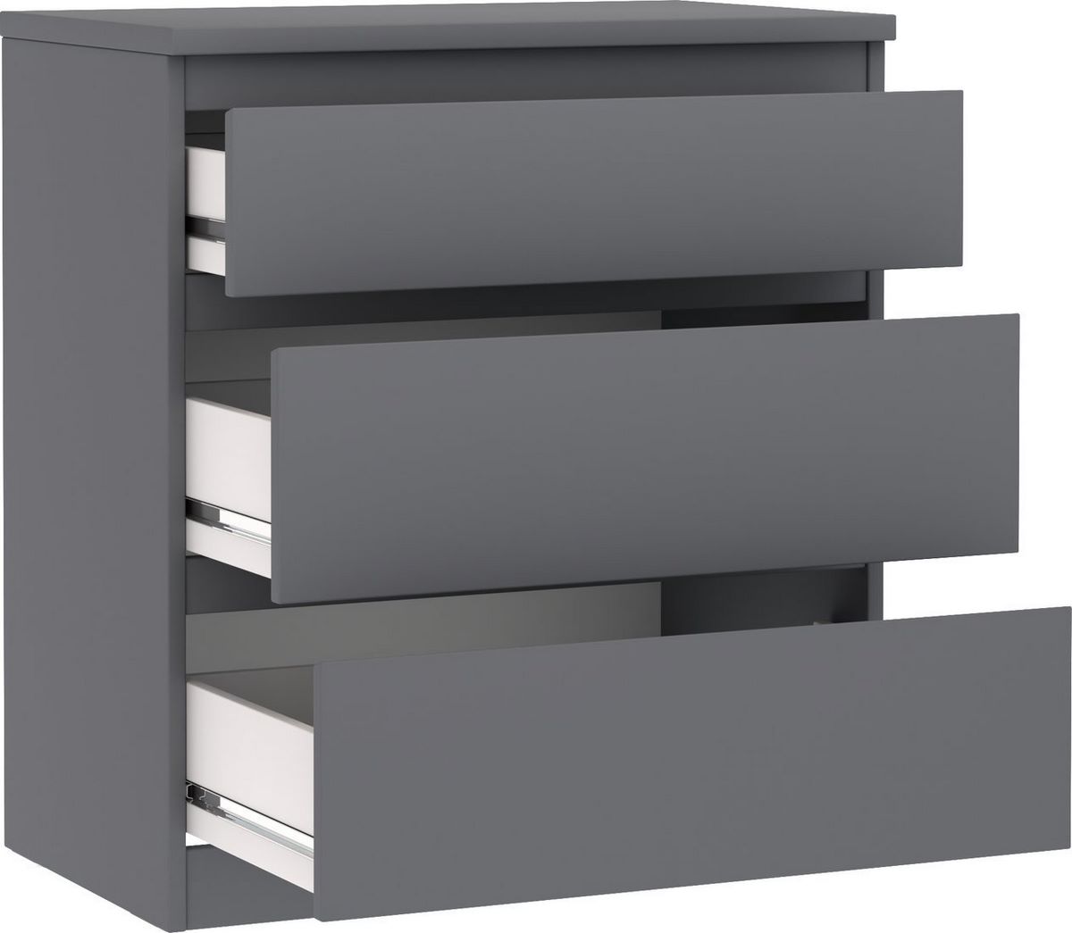 Комод Mio Tesoro Кастор 3 ящика 2.03.02.060.4 (серый) - фото2