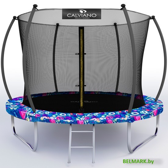 Батут Calviano Inside Master Smile 312 см - 10ft (внутренняя сетка, с лестницей) - фото