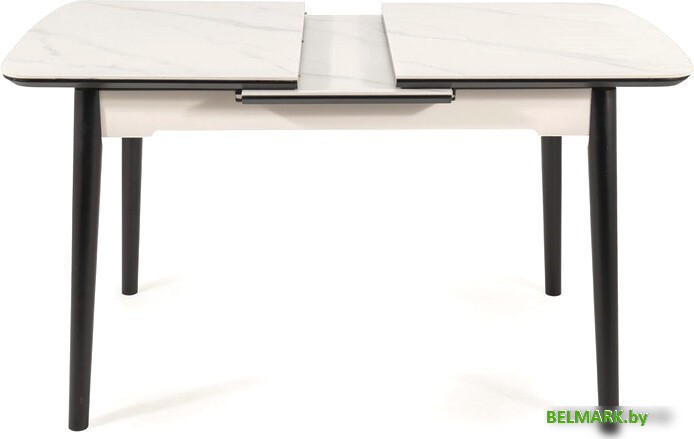 Кухонный стол Signal Apollo APOLLOBC120 (белый/черный) - фото