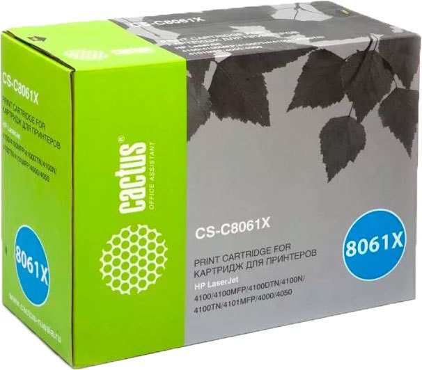 Картридж CACTUS CS-C8061X (аналог HP C8061X) - фото