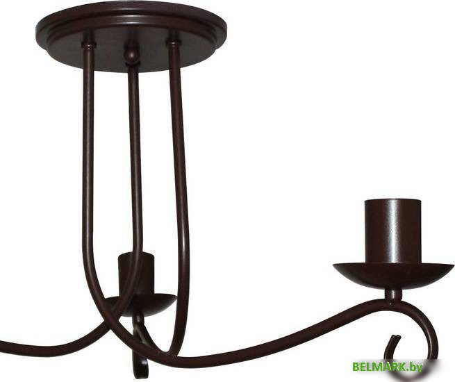 Люстра средней высоты Элетех Вилла 131 НПБ 01-3х60-199 Е27 1005404575 (коричневый матовый) - фото2