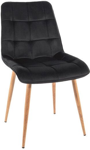 Стул Signal Chic D Velvet (bluvel 19 черный/дуб) - фото