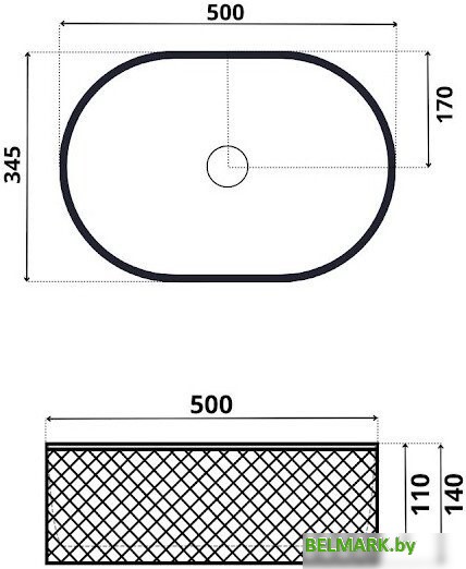 Умывальник Roxen Vine Oval 570240 - фото2