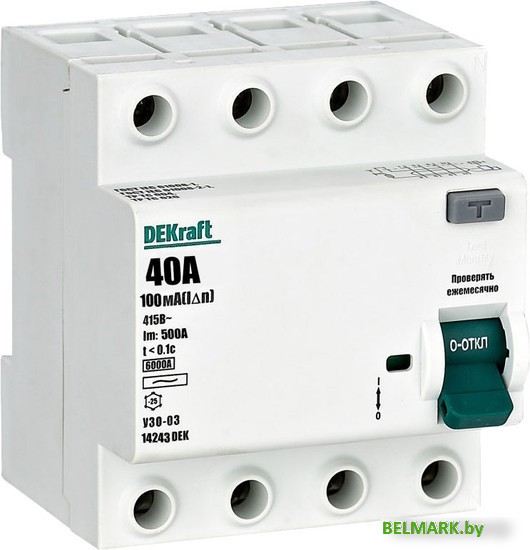 Устройство защитного отключения Schneider Electric DEKraft УЗО-03 14243DEK - фото