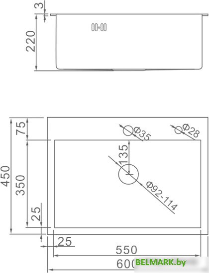 Кухонная мойка Gerhans K36045 (сатин) - фото2