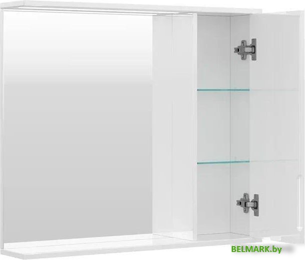 Volna Шкаф с зеркалом Lake 80 правый - фото2