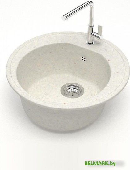 Кухонная мойка Teymi Lina D51 T120103 (белый матовый) - фото2