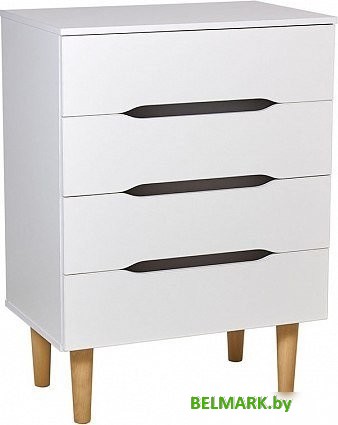 Комод Polini Kids Simple 3602 0002751.31 (белый/натуральный) - фото