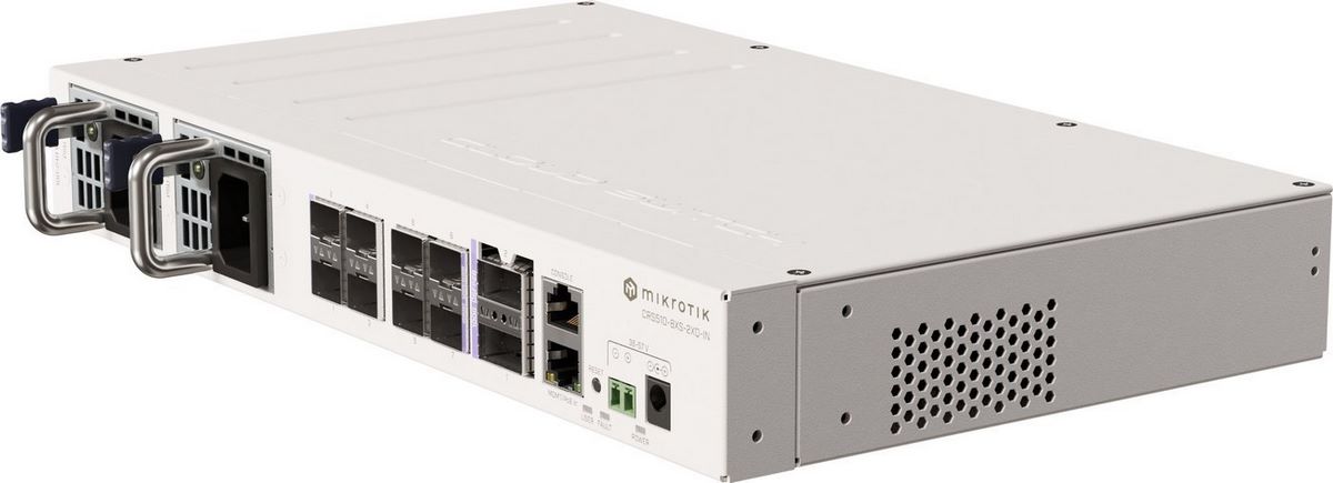 Управляемый коммутатор 2-го уровня Mikrotik CRS510-8XS-2XQ-IN - фото2