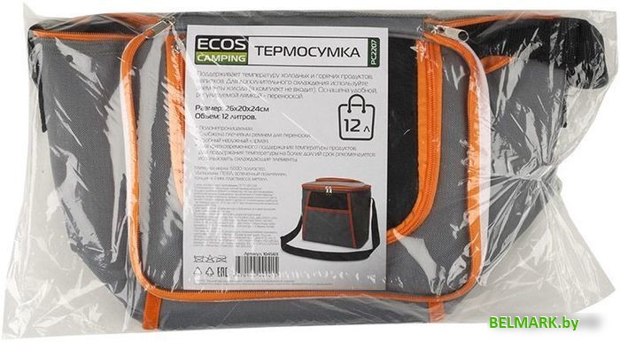 Термосумка Ecos PC2207 104569 12л (серо-оранжевый) - фото2