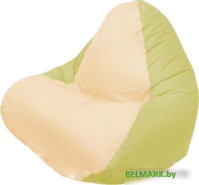 Кресло-мешок Flagman Релакс Г4.1-053 (светло-бежевый/оливковый) - фото