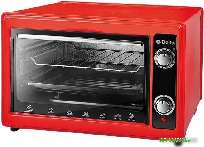 Мини-печь Delta D-0122 (красный) - фото