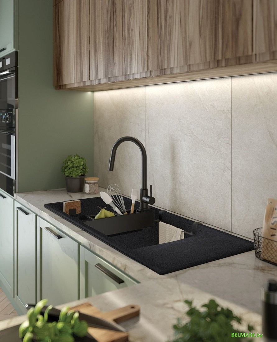 Кухонная мойка Deante Magnetic ZRM G213 (графитовый металлик) - фото2